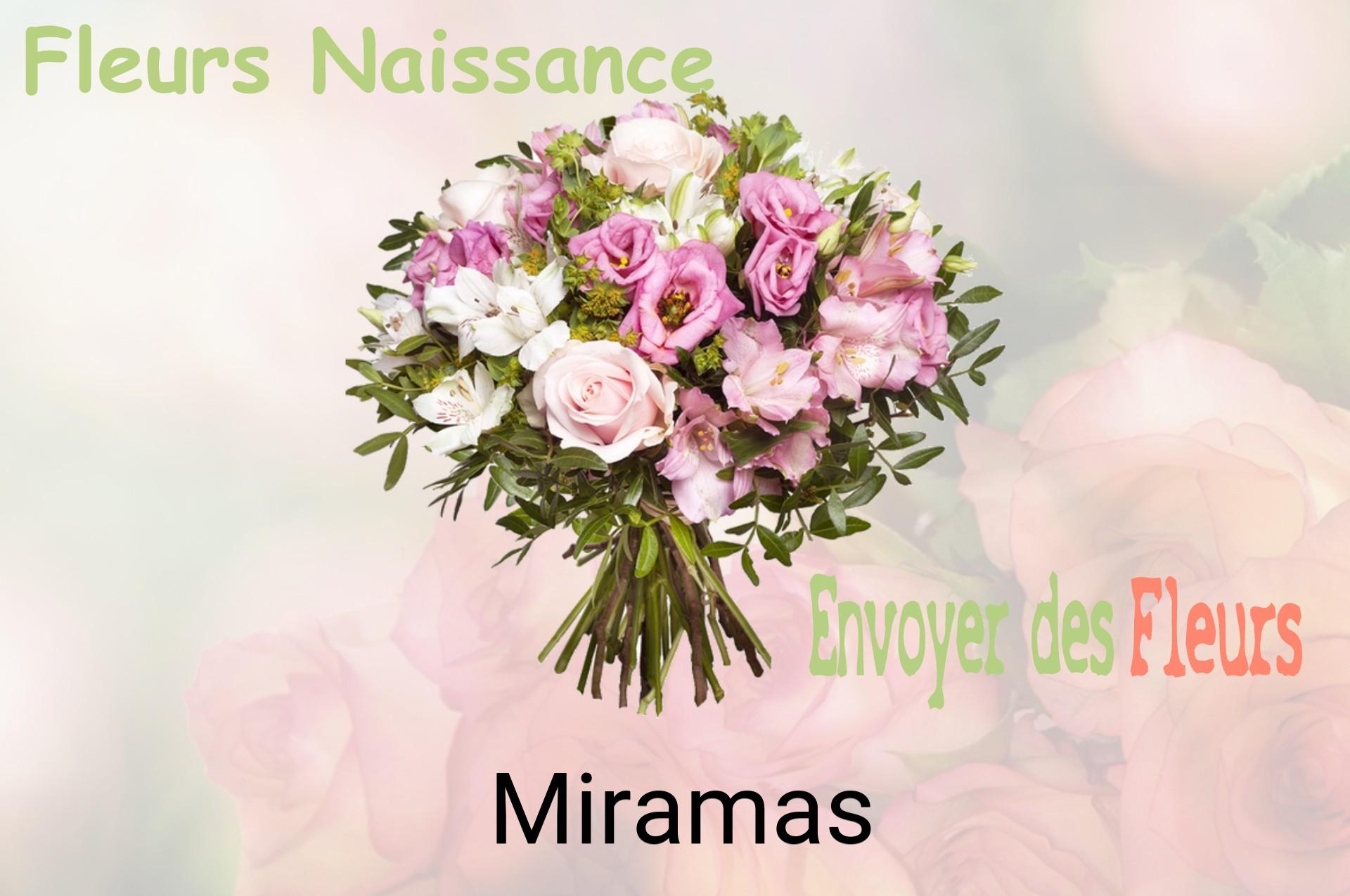 Bouquet de fleurs de naissance livré à Miramas