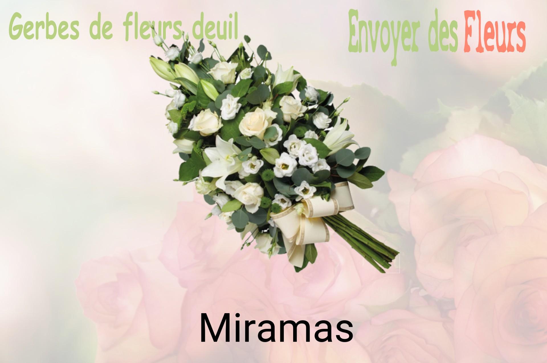 Gerbe de fleurs de deuil livrée à Miramas